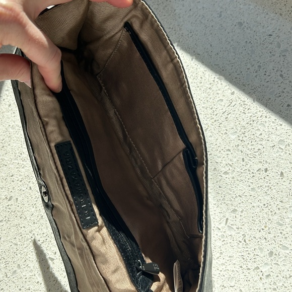 BCBG Black Leather Studded Clutch - Picture 8 of 9